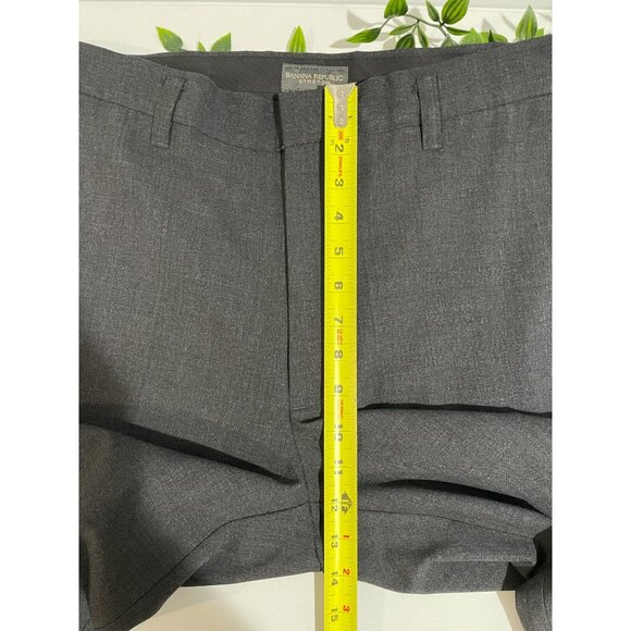 Banana Republic Mens Stretch Wool-Blend Dress Pants 34R Gray - Picture 9 of 11